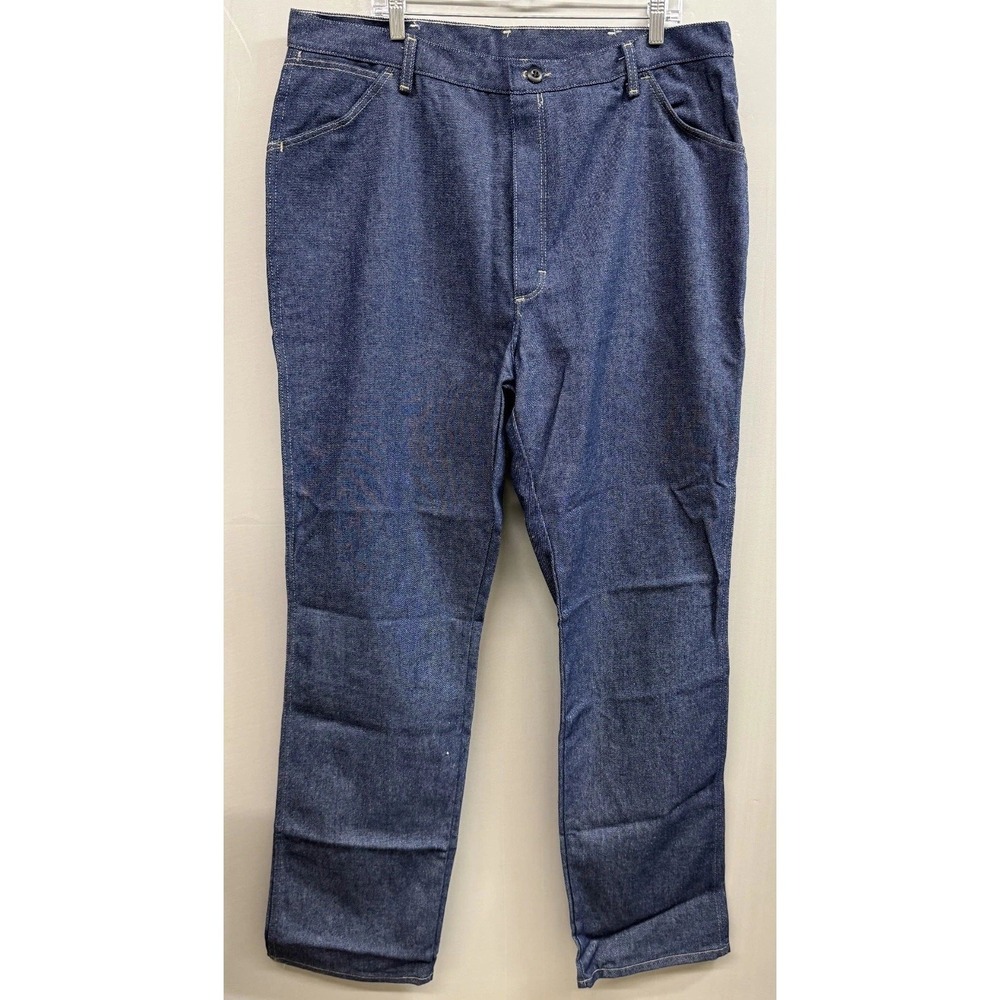 Bulwark FR Jeans Mens 40x37 Blue Denim 100% Cotton Flame Resistant Straight Leg